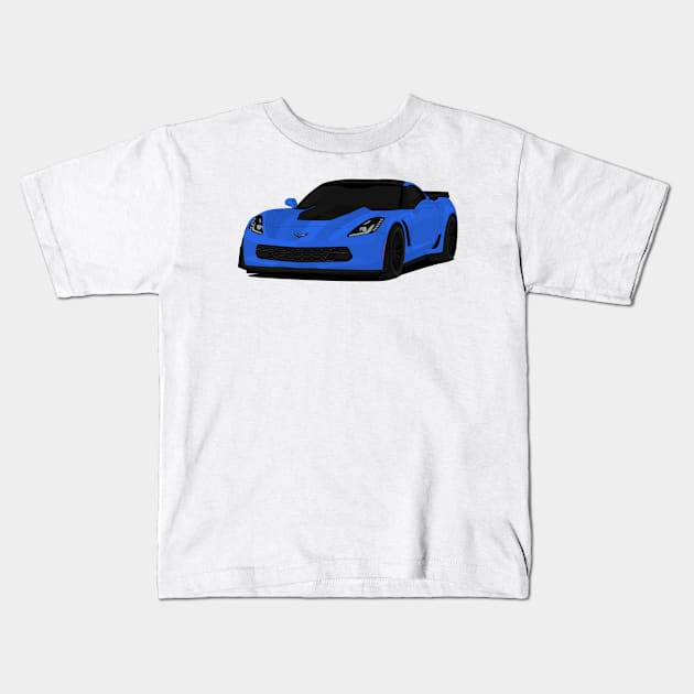 Z06 BLUE Kids T-Shirt by VENZ0LIC